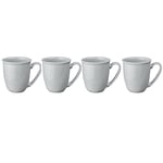 Denby Intro Soft Grey Coffee/Beaker Mug Set of 4 399048118