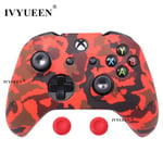 Camouflage rouge-Housse De Protection En Silicone Pour Manette Xbox One-s, Motif Camouflage Imprimé Par Tra