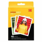 Kodak 3.5x4.25 Inch Premium Zink Print Photo Paper (40 Sheets) Compatible With