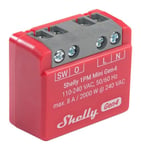 Infälld strömbrytare, Liten, Effektmätning, WiFi, Zigbee, Shelly Mini 1PM Gen4