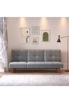 Faux Suede 3 Seater Upholstered Sofa Bed