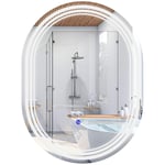 LED Badrumsspegel 70x50cm, Touch, Anti-Dim