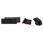 ASUS ROG Falchion MX 65% Wireless RGB Gaming Mechanical Keyboard, Cherry MX Red Switches & ROG Chakram ergonomic RGB optical Qi gaming mouse with wireless charging