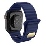 Apple Watch Series 7 / 8 / 9 41mm etc. hihna - Tummansininen