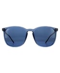 Ray-Ban Square Mens Transparent Blue Gradient Sunglasses - One Size