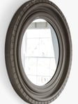 One.World Wilton Round Wood Wall Mirror, 92cm, Grey
