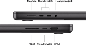 MacBook Pro 16-tum, M4 Max 16-core, grafik 40-core, 48GB, 8TB SSD, Rymdsvart
