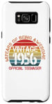 Coque pour Galaxy S8+ Cadeaux pour 68 ans vintage Born In 1956 Retro 68th Birthday