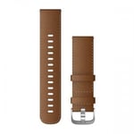 QuickFit 20 mm Leather Band Dark Brown