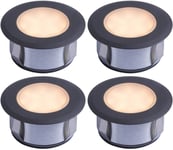 Decklight 70mm 4-pack Frostat glas Bolthi Connect 12V Antracit IP67