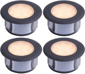 Decklight 70mm 4-pack Frostat glas Bolthi Connect 12V Antracit IP67