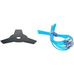 Bosch F016800414 AFS 23-27,lame de debroussailleuse & Sachet de 10 fils - Accessoire pour coupe bordure ART 30 Combitrim (30cm) Bleu