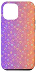 Coque pour iPhone 13 Pro Max Cœurs mignons, couleur arc-en-ciel, pour femmes et filles