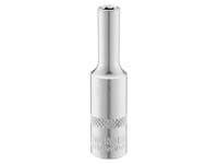 Långa Hylsor 1/4" 6 Pt 4Mm Räfflade Matt-Finish.