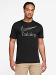 Nike Dri Fit Training T-shirt - Black, Black, Size Xs, Men