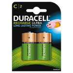 Duracell Recharge Ultra C 3000mah Batteries, 2pk