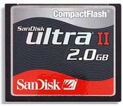 SanDisk 2GB Ultra II CompactFlash CF Card 15MB/S (SDCFH-2048-901)