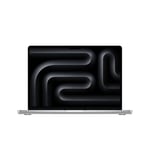 Apple MacBook Pro 14” M3 Pro 36 Gt, 512 Gt 2023 -kannettava, hopea (MRX73)