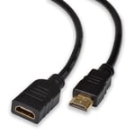 AV:Link | High Speed 4K HDMI Extension Lead | Cable Size 0.5m Female to Male | Dolby TrueHD & 4K UHD Compatible