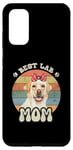 Coque pour Galaxy S20 Best Lab Mom Mignon Labrador Retriever Lovers Retro Sunset