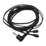 ZS0105 Câble audio pour casque pour Shure SE215 UE900 SE425 (Noir)