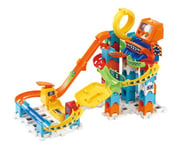 VTech Marble Rush Speedway, Construction Toys for Kids with 5 Marbles and 70 Building Pieces, Electronic Marble Run, Colour-Coded Building Toy, 4 Years +, English Version