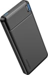 AsperX Portable Charger, PD 22.5W 10000mAh Power Bank Fast Charging, Black 