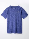 UNDER ARMOUR Junior Boys Tech 2.0 T-shirt - Blue/grey, Blue/Grey, Size S