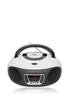 BoomBox CD Player with Radio USB MP3 & AUX IN For Smartphone & Tablet