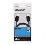 Ekon HDMI - DisplayPort-kabel 1.8M, svart (ecitHDMIdport18k)