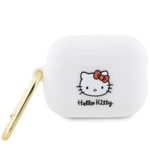 Hello Kitty AirPods Pro 2 (2022/2023) Skal Silikon 3D Kitty Head - Vit
