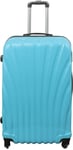 Stor koffert - Mussla Ljusblå - Hardcase koffert - Storlek stor - Exklusiv reseväska