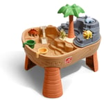 Dino Dig Table de jeu Sable et Eau Avec Kit d'Accessoires de 7 Pièces Table Activité Enfant à Eau pour le jardin - Marron - Step2