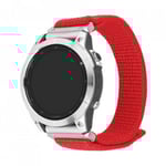 Fixerad QuickFit nylonarmband, 22 mm, röd