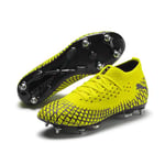Puma Homme Future 4.2 Netfit Mxsg Chaussures de Football, Jaune (Yellow Alert Black 02), 46 EU