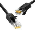 Ugreen Ethernet verkkokaapeli RJ45, Cat6, UTP, 1000Mbps, 20m - musta