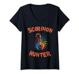 Womens Rainbow Scorpion Hunting Scorpion Lovers for Men and Women V-Neck T-Shirt
