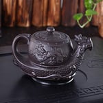 Tea Set Chinese Yixing Purple Clay Teapot,raditional Dragon Tea Pot Big Capacity Handmade Clay Tea Set Kettle Kung Fu Teapot