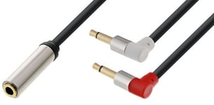 Minijack Headset adapter kabel - 1 m