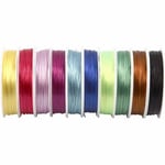 Creativ Storpack Elastisk Smyckestråd 1 mm - 10 färger á 25 meter