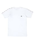 Lacoste Boys Boy's Sport T-Shirt in White Cotton - Size 14Y