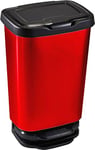 M-Home PLS8160-31 Pedal Bin/Kitchen Bin Plastic Red 39.2 x 29.6 x 63.4 cm / 40 L