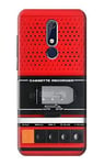 Red Cassette Recorder Graphic Case Cover For Nokia 5.1, Nokia 5 2018