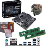 Components4All AMD Ryzen 5 2400G 3.6Ghz (Turbo 3.9Ghz) Quad Core Eight Thread CPU, ASUS Prime A320M-K Motherboard & 16GB 2133Mhz Crucial DDR4 RAM Pre-Built Bundle