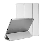 For Apple iPad 9.7 2018 6th Gen A1954 A1893 Smart Case with Automatic Magnetic Wake/Sleep (Silver)