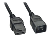 Akyga Ak-Up-03 - Strömkabel - Iec 60320 C20 Till Iec 60320 C19 - 250 V - 16 A - 1.8 M - Svart