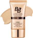 BB Cream Tinted Moisturiser with SPF, BB Cream Light SPF50+ Gold Snail Sunscreen