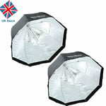 2x 80cm Godox Octagon Umbrella Reflector Softbox f Studio Speedlight Universal