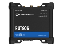 Teltonika RUT906 - - trådløs ruter - - WWAN 3-portssvitsj - RS-232, RS-485 - Wi-Fi - 2,4 GHz - 3G, 4G, 2G - DIN-skinnemonterbar