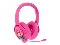 Onanoff BuddyPhones Cosmos+ - Headset - fullstorlek - trådlös, kabelansluten - aktiv brusradering - rosenrosa